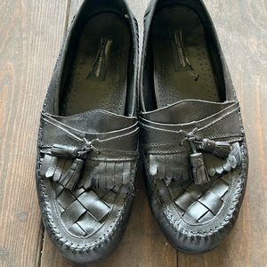 GIORGIO BRUTINI Men’s 10 1/2 casual black loafer with tassel slip on Austin